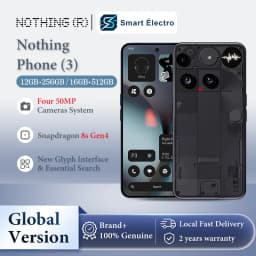 Nothing Phone (3) Smartphone Triple 50Mp Camera 6.67" 120Hz Amoled Display Snapdragon 8S Gen 4 3 Microphones Glyph Array