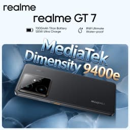 EU Version realme GT 7 5G AI Smartphone MTK Dimensity 9400e 6000nits Pro-Esports Display 7000 mAh Battery 120W Ultra Charge