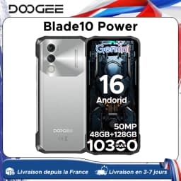 DOOGEE Blade10 Power Rugged Phone Gemini AI 6.6" Display 10300mAh Battery 48GB RAM(8+40) 128GB ROM Android 16 SmartPhone