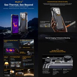 Blackview Oscal Pilot 6 Thermal Rugged Phone 12GB+256GB Night Vision Camera 6.67" Android 16 MediaTek MT8781 Helio G100 4G NFC