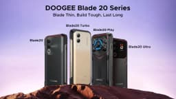 DOOGEE Blade20 Turbo 5G Rugged Phone 32GB 256GB 6.6'' HD+ Dimensity 7050 Android 15 Gemini Al 10300mAh Battery NFC Smartphone