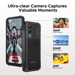 DOOGEE Blade20 Turbo 5G Rugged Phone 32GB 256GB 6.6'' HD+ Dimensity 7050 Android 15 Gemini Al 10300mAh Battery NFC Smartphone