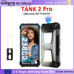 Unihertz by 8849 TANK 2 Pro - Rugged Projector Phone with 23800mAh Battery & Superior Projection