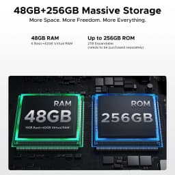 DOOGEE Blade20 Plus Rugged Phone 48GB+1TB 6.6" 120Hz Display 11800mAh Large Battery Helio G100 64MP Camera NFC Gemini AI NFC Android 16 Smartphone