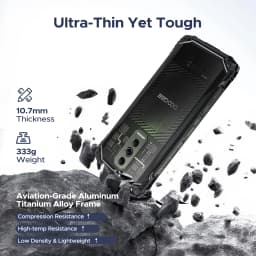 DOOGEE Blade10 Ultra Energy Rugged Phone 36GB+128GB 6150mAh Battery 6.56” HD+ Screen UNISOC T7250 50MP Camera NFC Android 16 Smartphone