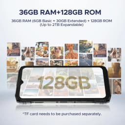 DOOGEE Blade10 Ultra Energy Rugged Phone 36GB+128GB 6150mAh Battery 6.56” HD+ Screen UNISOC T7250 50MP Camera NFC Android 16 Smartphone