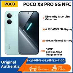 Global Version POCO X8 Pro 8GB 256GB 12GB 512GB 5G NFC Phone Dimensity 8500-Ultra 6500mAh Battery