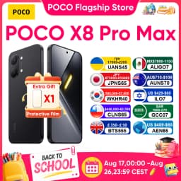 POCO X8 Pro Max Global Version 5G Smartphone MediaTek Dimensity 9500s 6.83" AMOLED Display 50MP 8500mAh 100W HyperCharge NFC