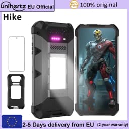 Unihertz Hike 8849 Rugged Smartphone Android 14 with 200 Meter Flashlight 23800mAh Dual Speaker 24GB 512GB G200 CPU NFC