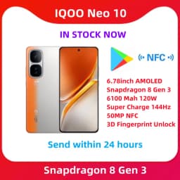 Chinese Version VIVO IQOO Neo 10 5G 6.78inch AMOLED Snapdragon 8 Gen 3 6100 Mah 120W Super Charge 144Hz 50MP NFC Unlock