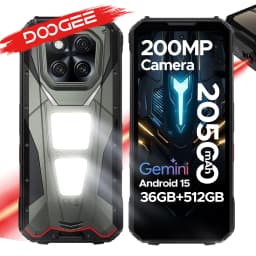 DOOGEE laser rfinometer V Max LR Phone robust 5G with IA 36 Go Go battery 20500 mAh Double Smartphone camping lights