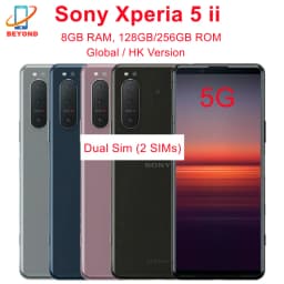 Sony Xperia 5 II 5ii 5G XQ-AS52 128GB / XQ-AS72 256GB ROM 8GB RAMOriginal 6.1" OLED Snapdragon Octa Core NFC Mobile Phone