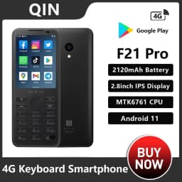 Qin F21 Pro 4G Smart Touch Screen Phone Android11 3GB+32GB BT5.0 2120mAh Battery 5MP Support Google Global Version-Mobile Phone