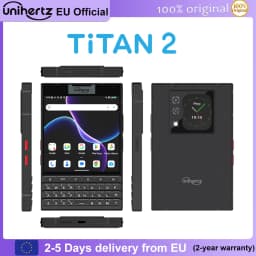 Unihertz Titan 2 Smartphone Android 15 with Physical Keyboard 5G 512GB 12GB Dual Screen 50MP Camera Dual SIM 5050mAh Battery