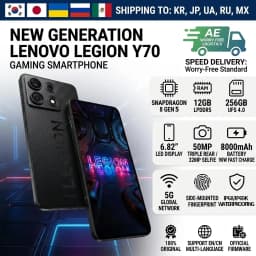 CN ROM Lenovo Legion Y70 New Generation 2026 Gaming Smartphone Snapdragon 8 Gen 5 6.82 Inch 144Hz OLED 8000mAh 90W Fast Charge