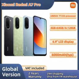 Global Version NEW Xiaomi Redmi A7 Pro Smartphone Xiaomi HyperOS 3 Powerful Octa-Core 6.9' LCD 120Hz 6000mAh 15W Fast Charging