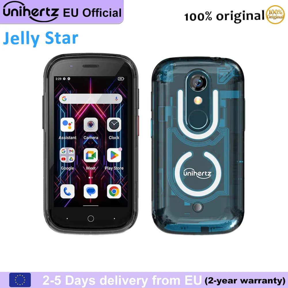 Unihertz Jelly Star Android 13 4G Global Version Smartphone 8GB RAM 256GB ROM Dual Nano SIM Bluetooth 5.3 48MP Camera 3 3 inch