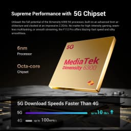 FOSSiBOT F112 Pro  24GB(8+16) 256GB Smartphone Android 14 NFC 5G Mobile Phone 6.88" HD+ Display 50MP Camera 7150mAh 18W Charging