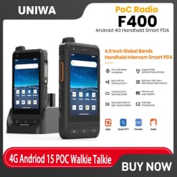 UNIWA F400 Rugged Smartphone 4G Walkie Talkie Long Range Zello PTT Communication Radio Camping Contact Device Wireless Machine