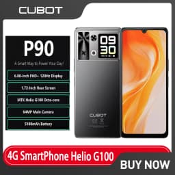 Cubot P90 Smartphone Helio G100 Octa-core 24GB+256GB 6.88Inch 120Hz Display 5100mAh Battery 64MP Camera Android 15 CellPhone NFC