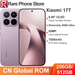 CN Global ROM Xiaomi 17T 256GB/512GB 6.59” 1.5K 2756*1268 OLED Scree Dimensity 8500-Ultra 67W 7000mAh Battery 50MP+32MP Camera