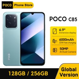 POCO C85 Global Version Smartphone MediaTek Helio G81-Ultra 6.9" Dot Drop display 6000mAh battery 50MP dual Camera 33W NFC IP64
