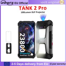 Unihertz Tank 2 PRO 8849 Rugged Smartphone with Projector 512GB 24GB 2.4K Mobile Phone Android 14 23800 mAh 100MP 64MP NFC Phone