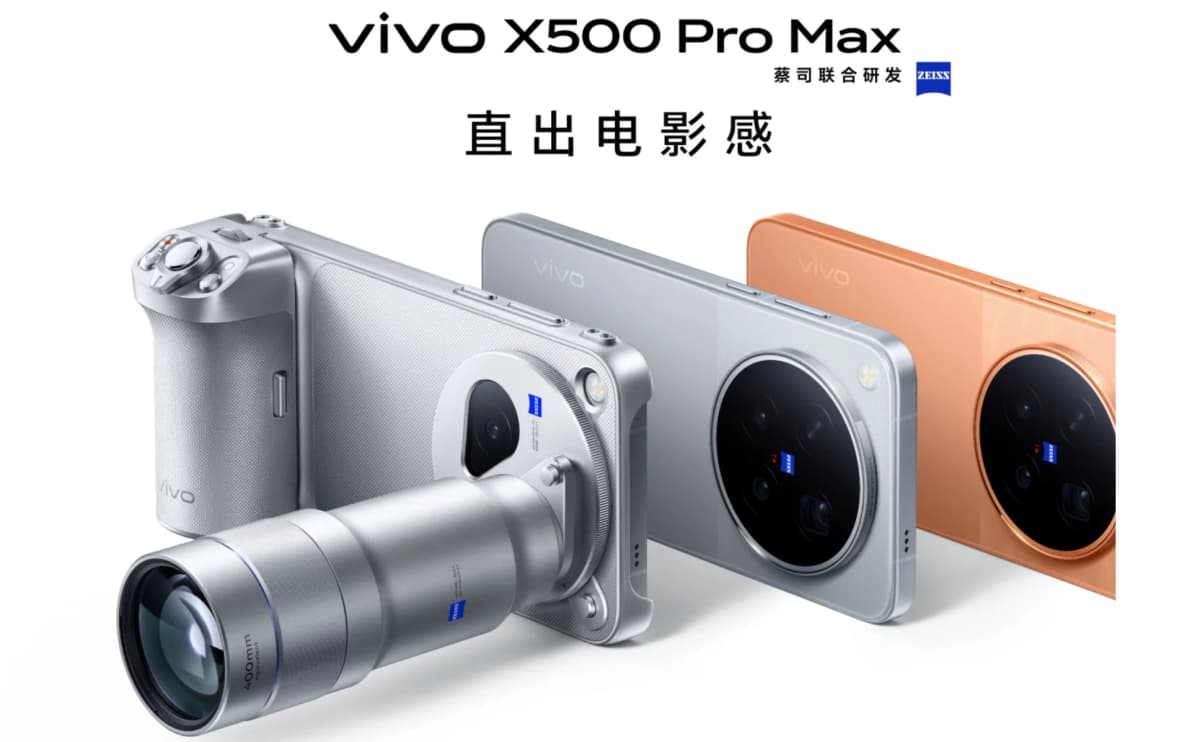 vivo X500 Pro Max 5G Smartphone MediaTek Dimensity 9600 Pro 6.85‘’ 144Hz AMOLED Display 200MP Main Camera 8000mAh NFC Google NFC