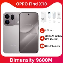 New OPPO Find X10 5G Smart Phone 6.59'' 120Hz AMOLED Screen 8000mAh Battery 80W SuperCharge 200MP Main Camera OTA