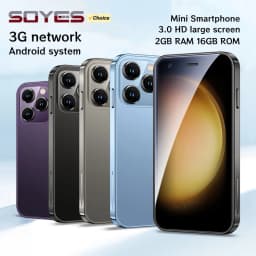 SOYES XS15 3G Mini Smartphone MTK 3.0inch 2GB RAM 16GB ROM Dual SIM Card 2MP 900mAh WCDMA Android Pocket Small CellPhone