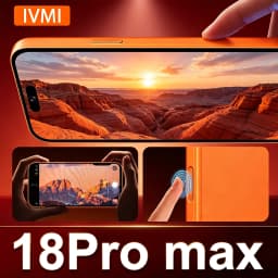 [World First] IVMI 18Pro Max Smartphone 4GB+32GB RAM 6.7-inch HD+Screen Android12.0 Face Unlock Cellphone 4G Mobile Phones