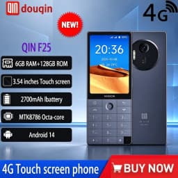 QIN F25 Google Play 3.54 Inch 6GB RAM+128GB ROM Mobile Phone 2700mAh Russian Hebrew Arabic Keyboard 4G LTE Smartphone Android 14