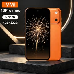 IVMI New 18Pro Max Smartphone 32GB ROM Android12.0 Wifi Dual SIM Play Store 4G Network 6.7" Fingerprin Face ID Mobile Cellphone