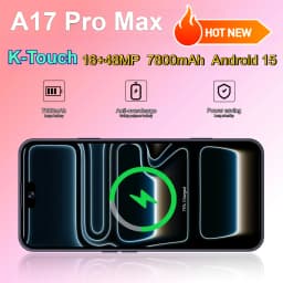 K-Touch Smartphone For A17 Pro Max 5G Dual Sim Mobile Phones 22G+2TB 7.3inch Cell Phone Face ID Unlocked 7800mAh Battery 16+48MP Cellphones