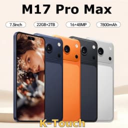 K-Touch Mobile Phones M17 Pro Max Smartphone Android 15 Cell Phone 7.3 Inch 16+48MP Camera 7800mAh 5G Dual SIM Face Unlocked Global Version Cellphones For Men Women