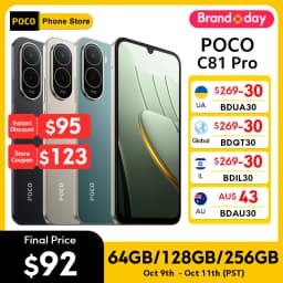 POCO C81 Pro Smartphone Global Version 6.9" 120Hz display 6000mAh Battery 15W 13MP Camera UNISOC T7250