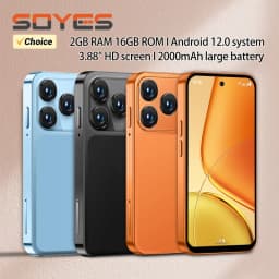 SOYES New XS19 Pro Mini Smartphone 3.88in 2GB RAM 16GB ROM Dual SIM Standby 2000mAh 4G LTE 8-core Android 12 Small Phone