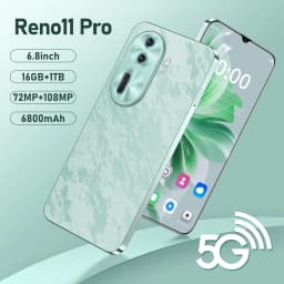 2025 New Reno11 Pro 6.8HD Original Smart Dual Card 6800mAh Battery Facial Recognition Function Global Edition