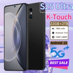 K-Touch New S25 Ultra 7800mAh Smartphone 7.3HD Mobile Phones 22G+2TB Cell Phone 5G Dual SIM Android 15 Unlocked 16+48MP Global Version Cellphones