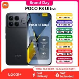 Poco F8 Ultra 5g Smartphone Snapdragon ® 8 Elite Gen 5 6.9"120Hz Poco Hyper Rgb Amoled Display 6500Mah 100W Wired 50Mp Ip68 Nfc