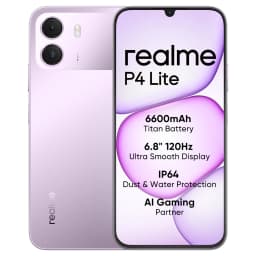 realme P4 Lite Smartphone NFC 6600mAh Battery 6.8" 120Hz LCD Display IP64 8MP Camera ,15W Charge Not Included