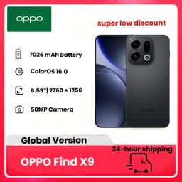 OPPO Find X9 Smart Phone,7025mAh Battery,12GB+512GB, Dimensity 9500,IP69 Waterproof 6.59" AMOLED , 50.0MP Camera ,Excluding charger