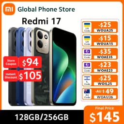 Global Version Xiaomi Redmi 17 Smartphone 45W Turbo Charging 7500mAh 120Hz 6.9" Display 50MP Camera MTK Helio G91-Ultra CPU