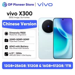Vivo X300 5G Smartphones MediaTek Dimensity 9500 6.31' 120Hz 200MP OIS 6040mAh 90W SuperCharge Support NFC OTA