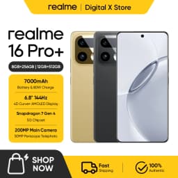 realme 16 Pro Plus 5G Smartphone 6.8" 144Hz AMOLED Display Snapdragon 7 Gen 4 Chipset 200MP Camera 50MP Periscope Telephoto NFC
