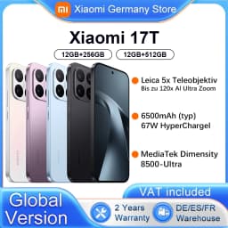 Global Version Xiaomi 17T 6.59" Smartphone 5G 120Hz Display 67w HyperCharge 6500mAh Leica 5x Teleobjektiv Leica Live Moment MediaTek Dimensity 8500-Ultra