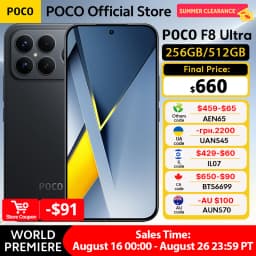 【World Premiere】POCO F8 Ultra Smartphone Snapdragon 8 Elite Gen 5 6500mAh 6.9"120Hz POCO Hyper RGB AMOLED display Supports NFC