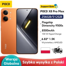 Orange Color Special Edition Nfc Poco X8 Pro Max 5g Smartphone 8500Mah Battery 50Mp Ois Camera Dimensity 9500S Processor
