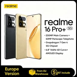 Realme 16 Pro Plus 5g Smartphone 2026 New Snapdragon 7 Gen 4 200Mp Camera 6.8'' 144Hz Amoled Curved Display 7000Mah Battery Nfc ﻿
