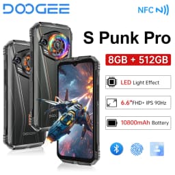 Global version DOOGEE Spunk Pro Rugged Phone 6.6" 90Hz 20GB+512GB Mobile Phone 10800mAh 50MP Camera Smartphones Android 14 NFC
